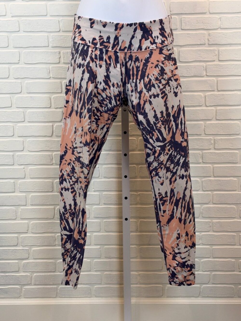 Calvin Klein Performance Cropped Leggings Tie-Dye Blush Navy Wick M